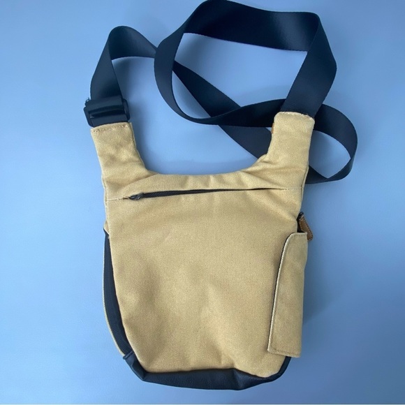 Apex tan crossbody sling travel festival bag with charger connection - Picture 15 of 15